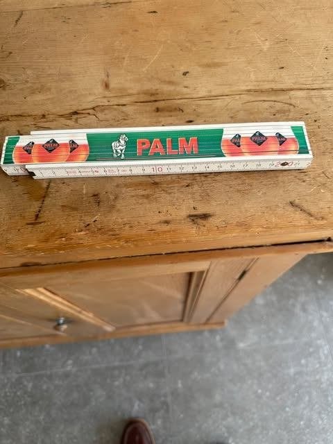 Palm plooi meter hout 200 cm, Verzamelen, Biermerken, Ophalen of Verzenden, Gebruikt, Overige typen, Palm