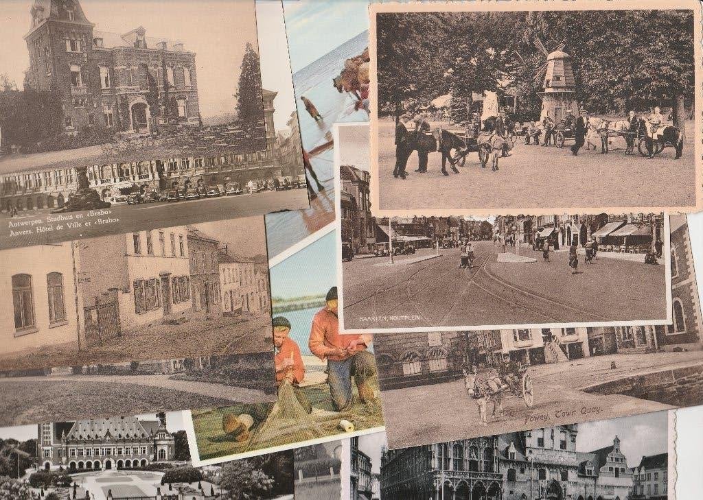 kaarten allerlei, Ophalen, 1940 tot 1960, Gelopen, Overige thema's