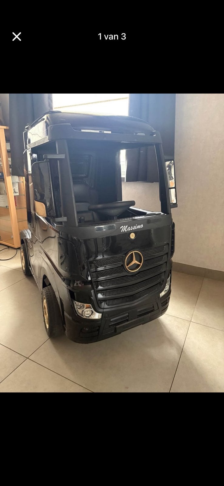 Kinder camion mercedes, Ophalen
