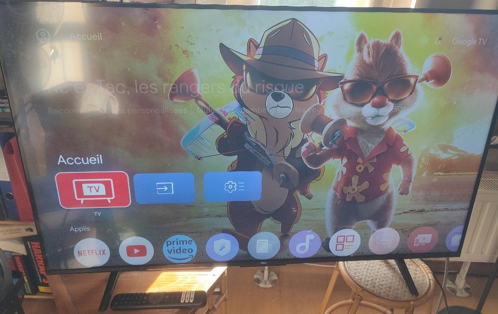 TCL 43P71K téléviseur Ultra HD 4K 108cm (43") QLED Google TV, Autres marques, 50 Hz, LCD, Comme neuf