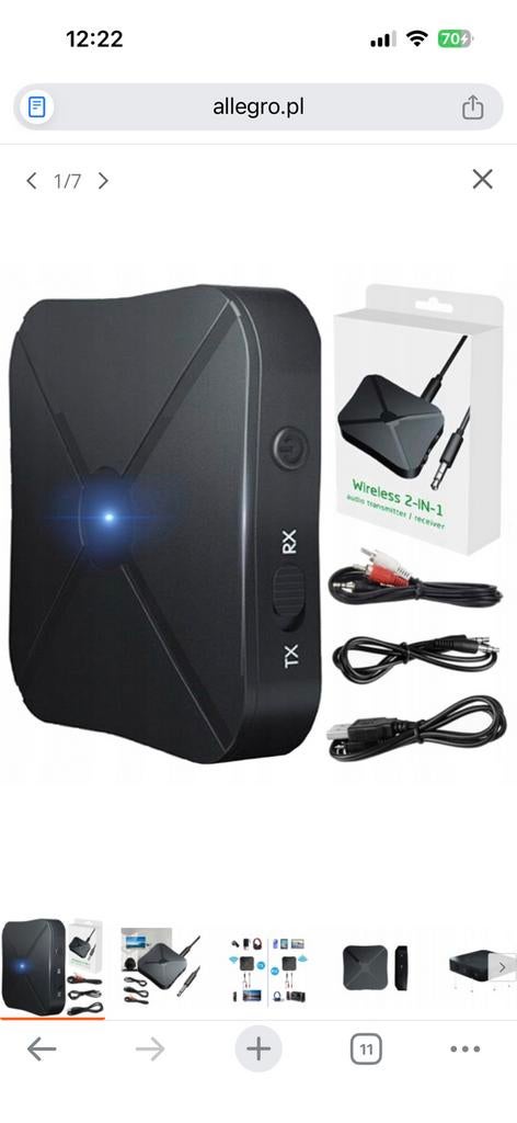 Bluetooth audio transmitter receiver, Ophalen, Nieuw