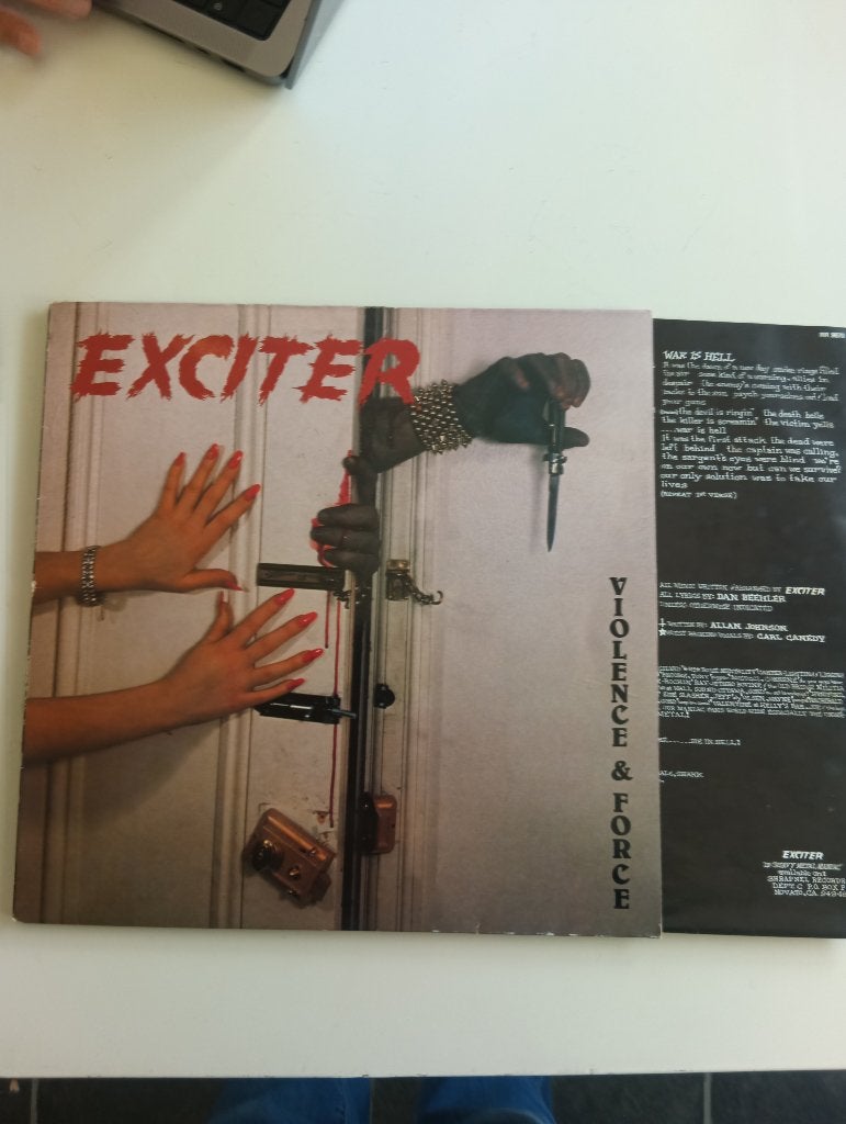 lp exciter violence and force, Cd's en Dvd's, Vinyl | Hardrock en Metal, Ophalen of Verzenden, LP
