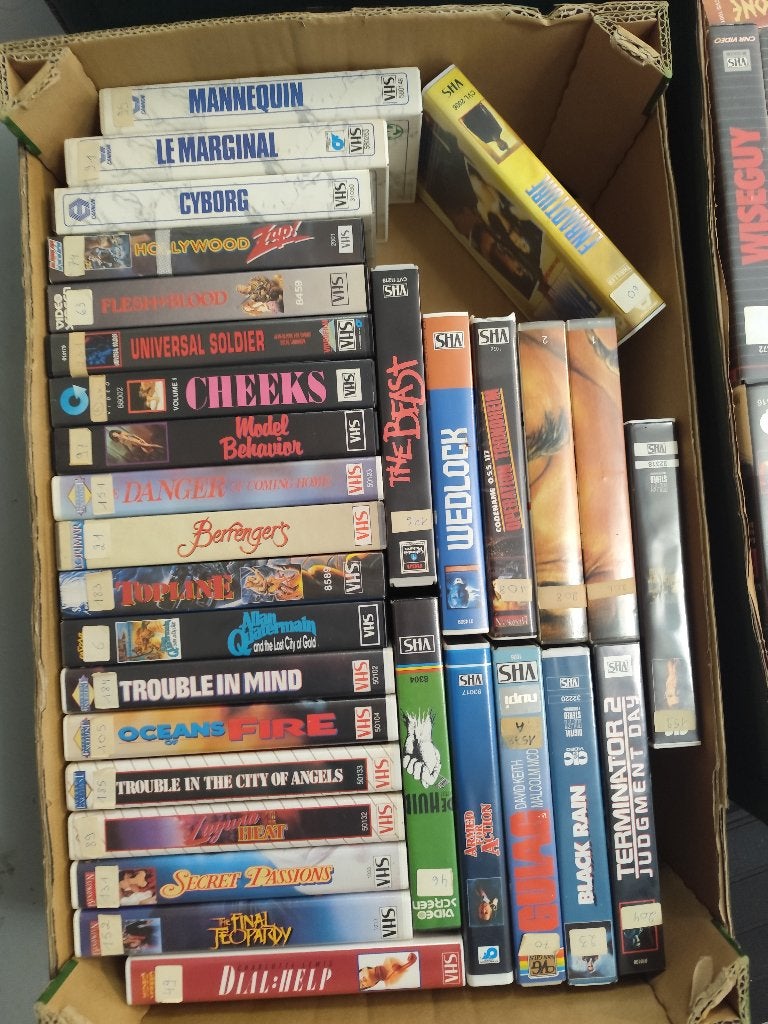 Lot de cassettes vidéo VHS, Enlèvement, Comme neuf, Autres genres, VHS