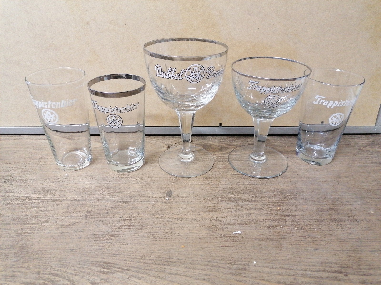 5 anciennes lunettes Westmalle Trappist, Enlèvement ou Envoi
