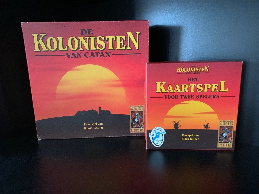 Kolonisten van Catan houten uitvoering 6 pers + Kaartspel, Hobby en Vrije tijd, Vijf spelers of meer, Ophalen, Gebruikt, 999 games