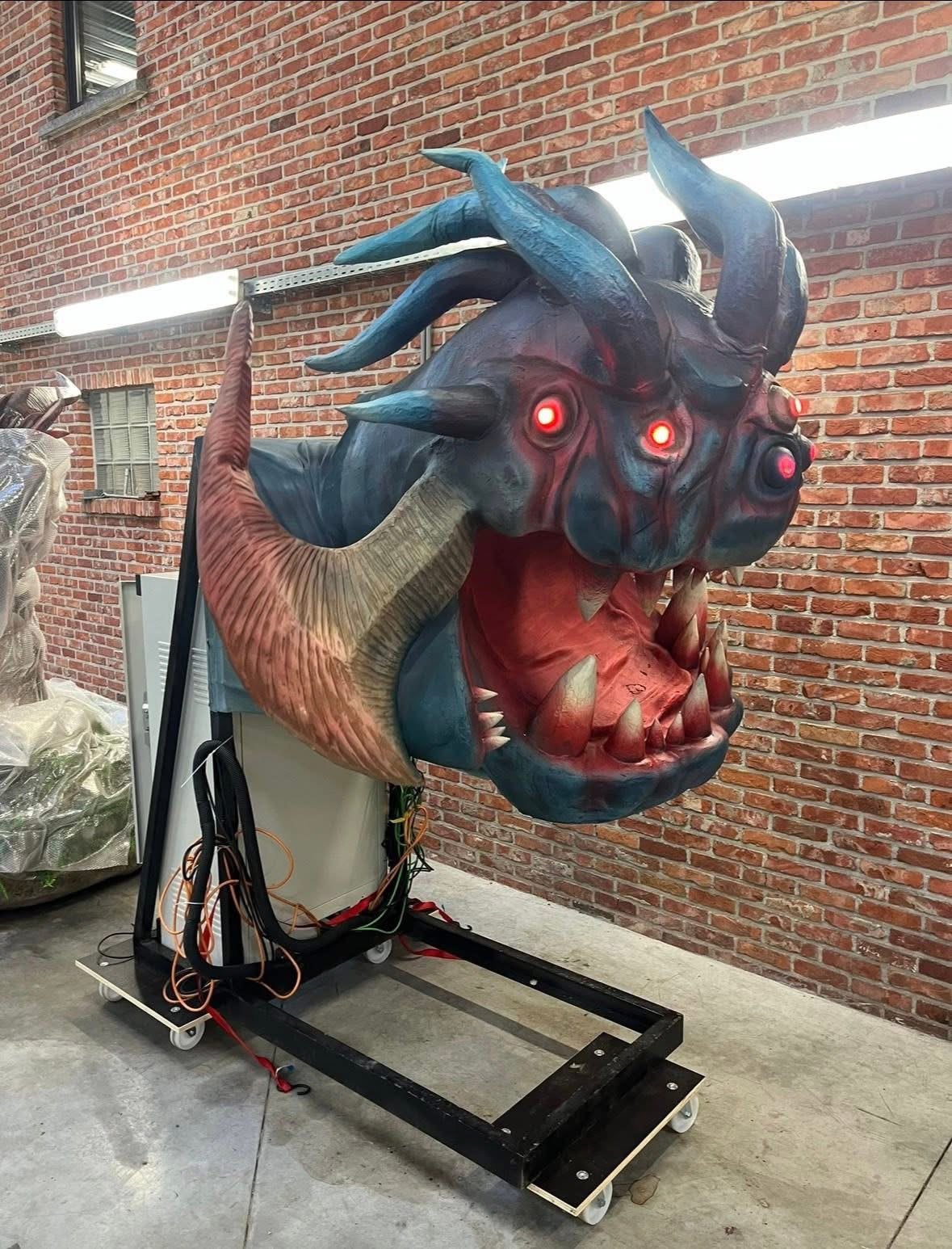 Sujet animatronic articulee avec son et lumiere comme neuf, Ophalen of Verzenden, Zo goed als nieuw