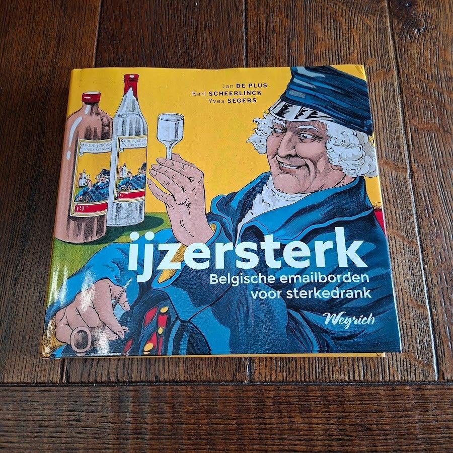 Emaille  boek  IJZERSTERK 2023, Ophalen, Zo goed als nieuw, Reclamebord
