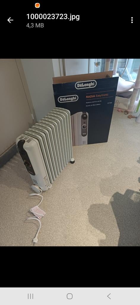 Splinternieuwe bijverwarming, Bricolage & Construction, Chauffage & Radiateurs, Enlèvement