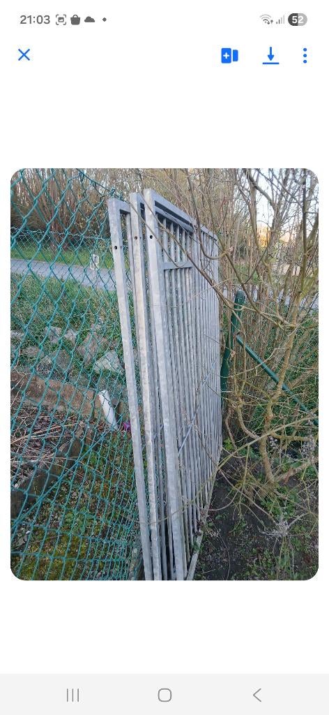 Grille de chenil 3 pièces  1m50, Enlèvement, Utilisé
