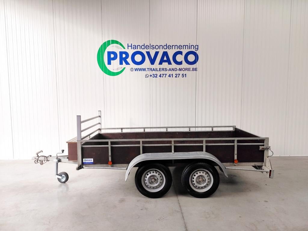 BW-TRAILERS 750kg keuringsvrij • 125x300cm • perfecte staat, Auto diversen, Ophalen