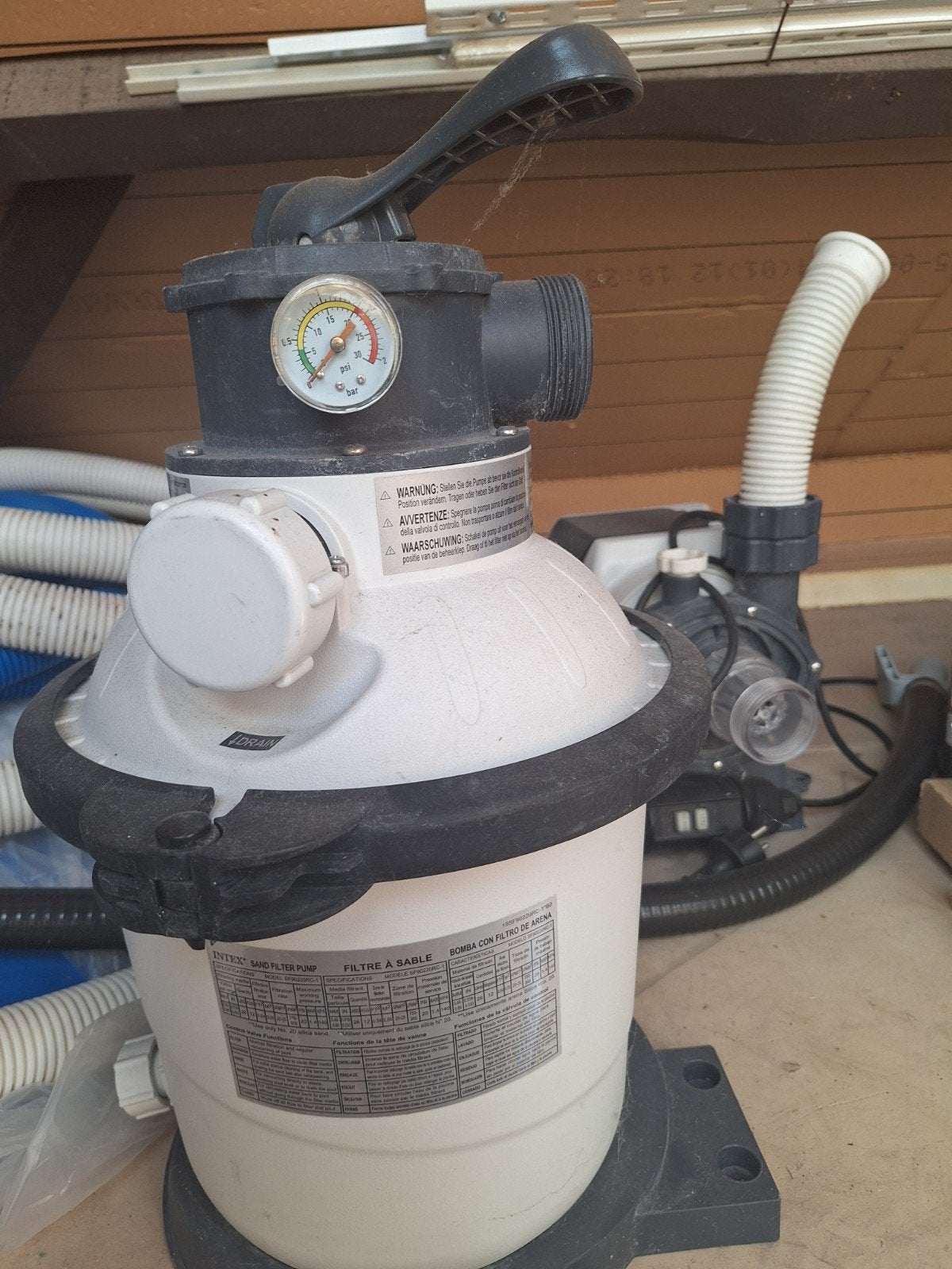 Intex zwembad en zandfilter, Ophalen