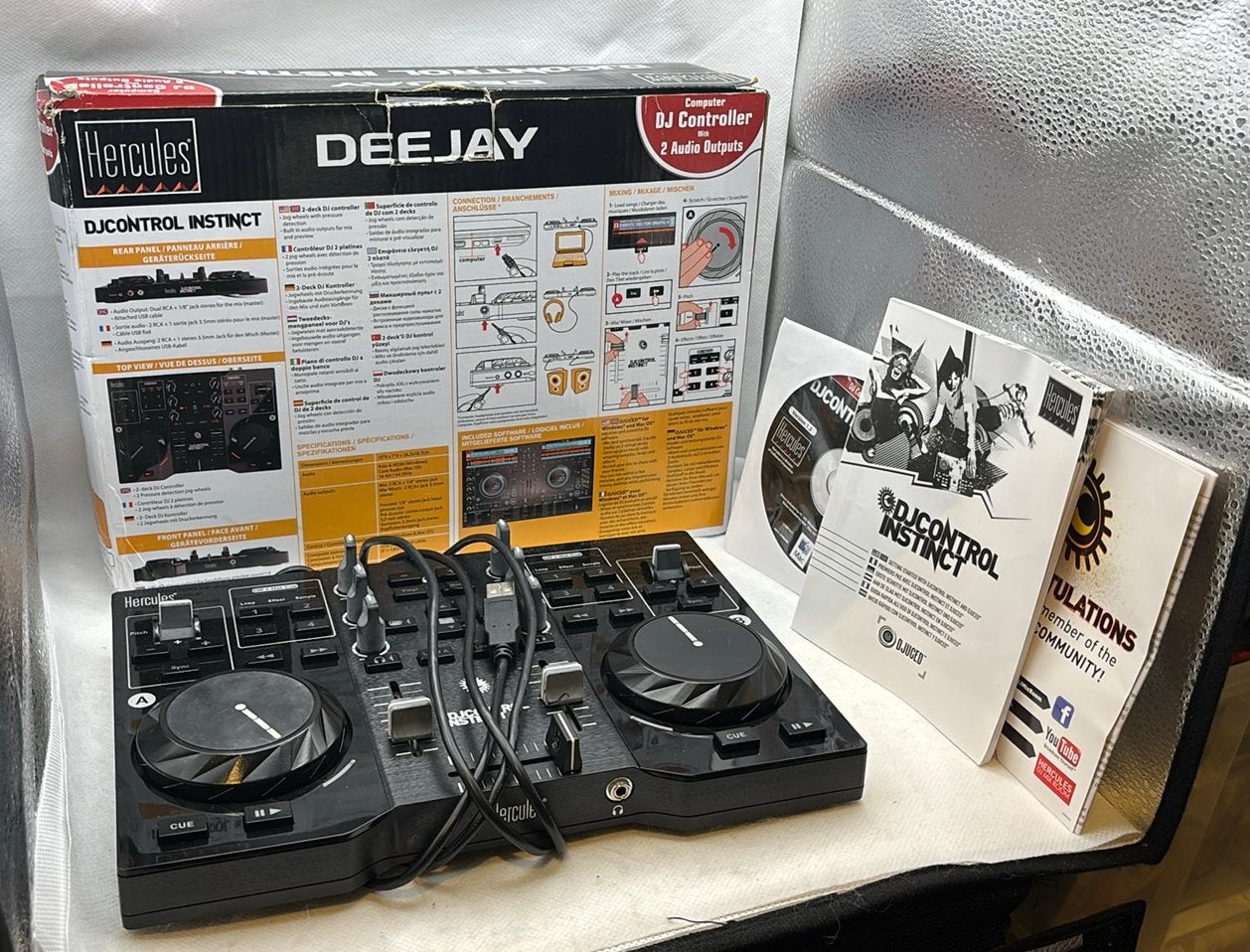 Hercules DJControl Instinct DJ Controller, Ophalen of Verzenden, Gebruikt