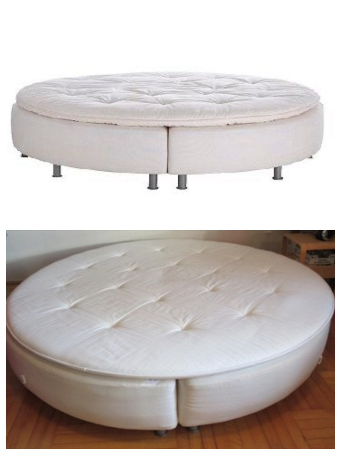 À DONNER Lit rond Ø 210 cm IKEA vintage Sultan Sandane, Ophalen, Tweepersoons, 210 cm, Lit rond