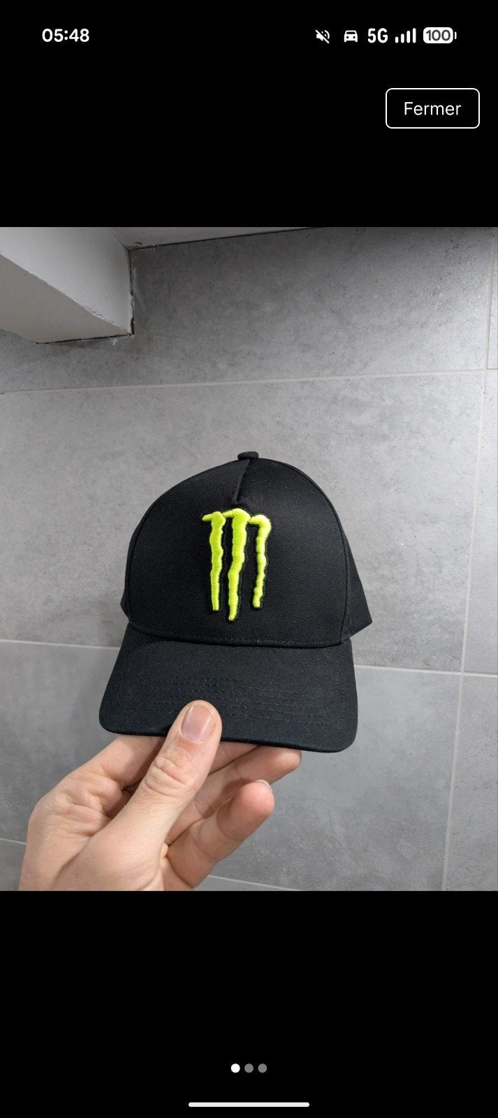 Casquette monster neuf, Kleding | Heren, Hoeden en Petten, Ophalen of Verzenden, Pet