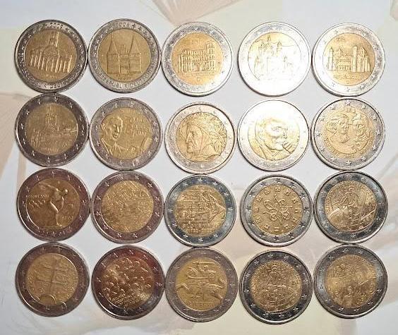 Pièces rares de 2 €, Timbres & Monnaies, Envoi, 2 euros, Argent