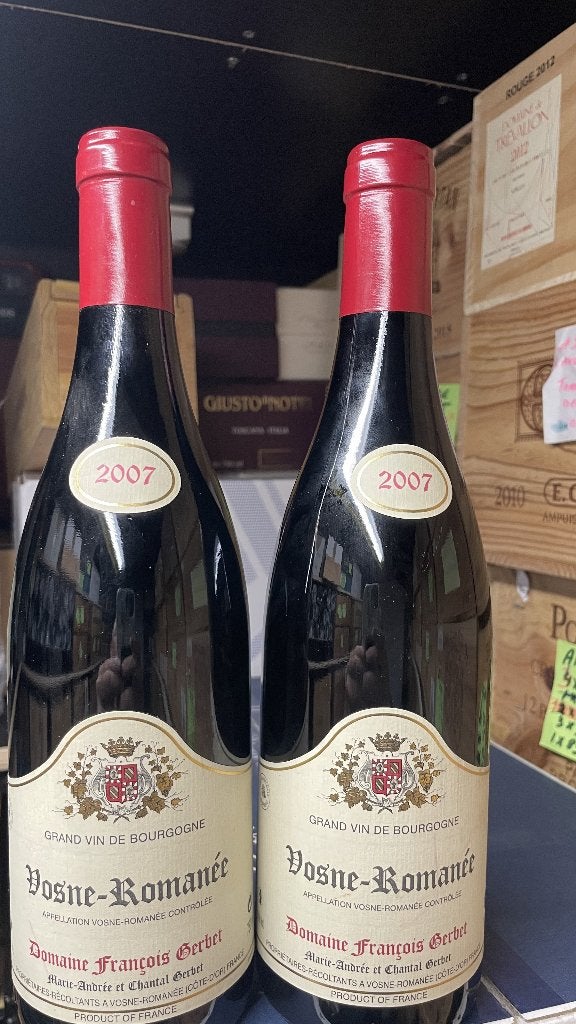 2X VOSNE ROMANEE FRANCOIS GERBET 2007, Enlèvement ou Envoi