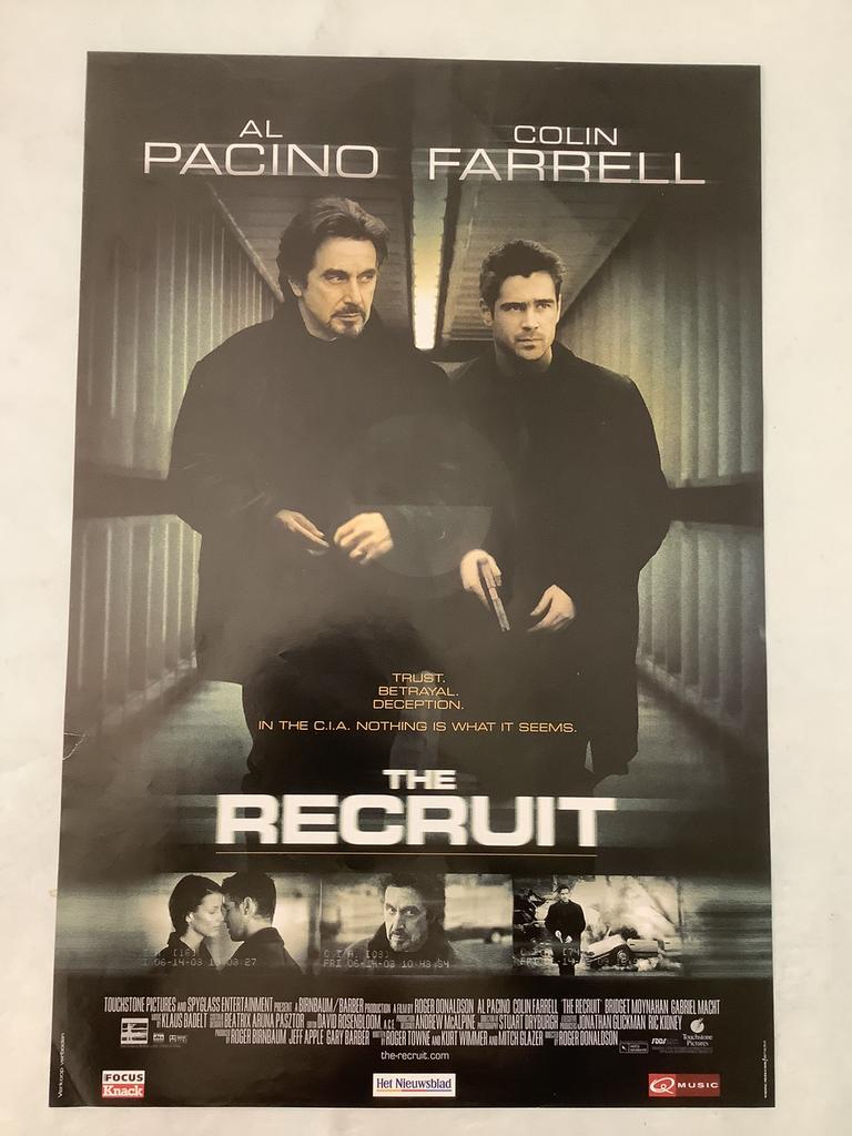 Affiche du film THE RECRUIT 40-60 cm, Collections, Posters & Affiches, Enlèvement ou Envoi, Comme neuf