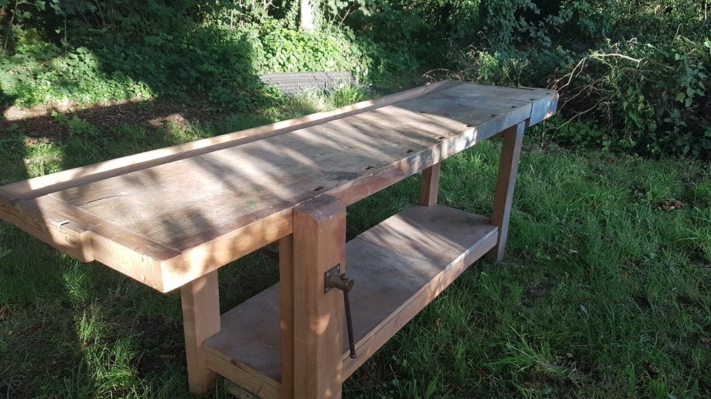 Établi avec 2 étaux intégrés, Enlèvement, Utilisé, 170 cm ou plus, Étau