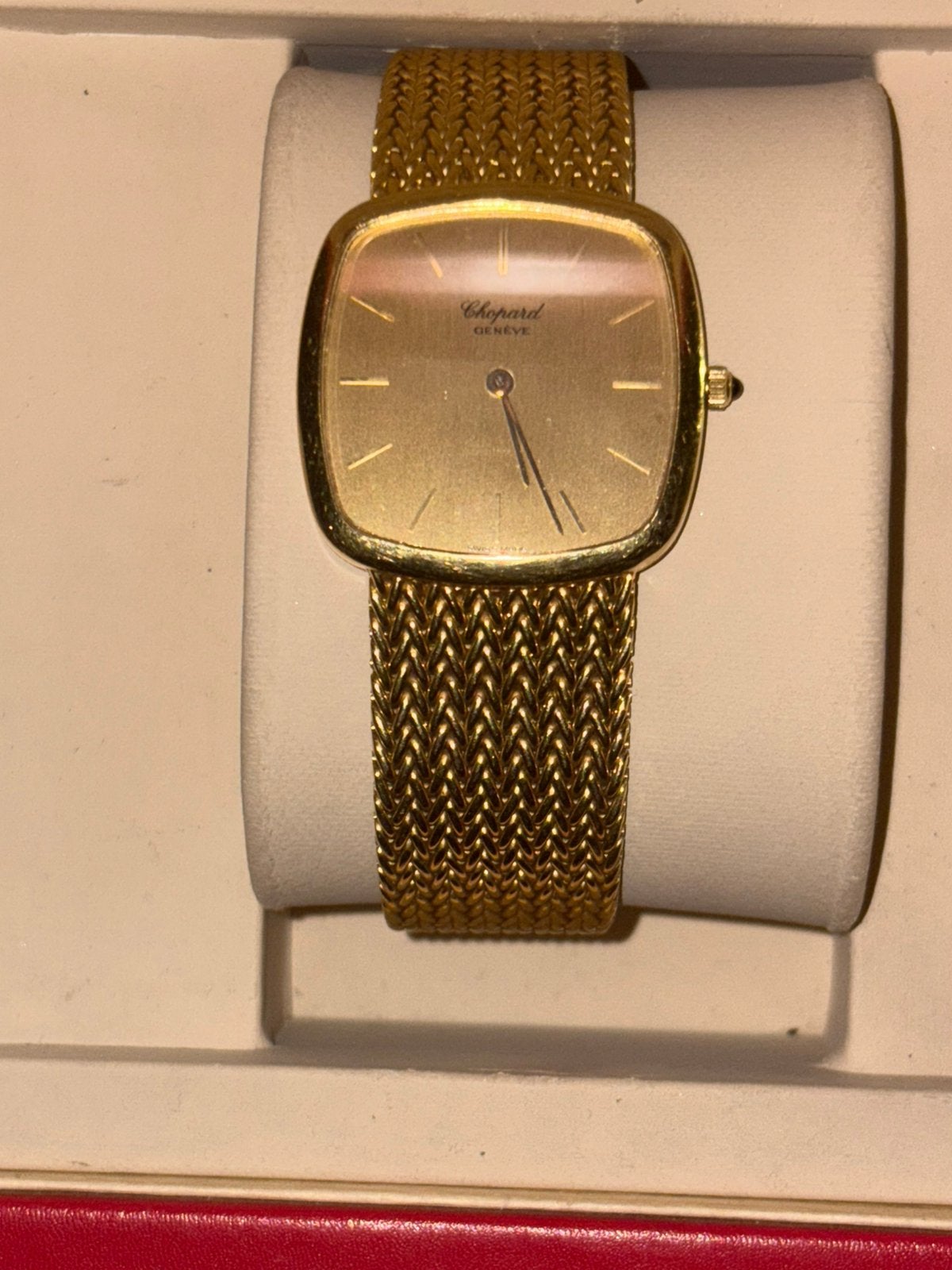 Chopard geneve 750 (18 karaat ) 89 gram met aankoops factuur, Polshorloge, Zo goed als nieuw, Goud, Goud
