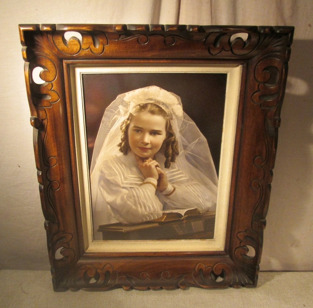 Magnifique cadre photo en bois Artdeco - 57x47/40x30, Enlèvement ou Envoi, Comme neuf, Cadre interchangeable, Bois