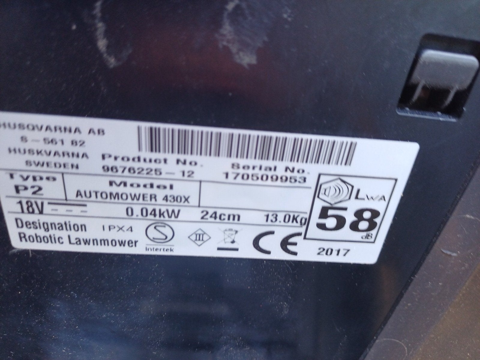 automaaier husqvarna 430x, Tuin en Terras, Ophalen