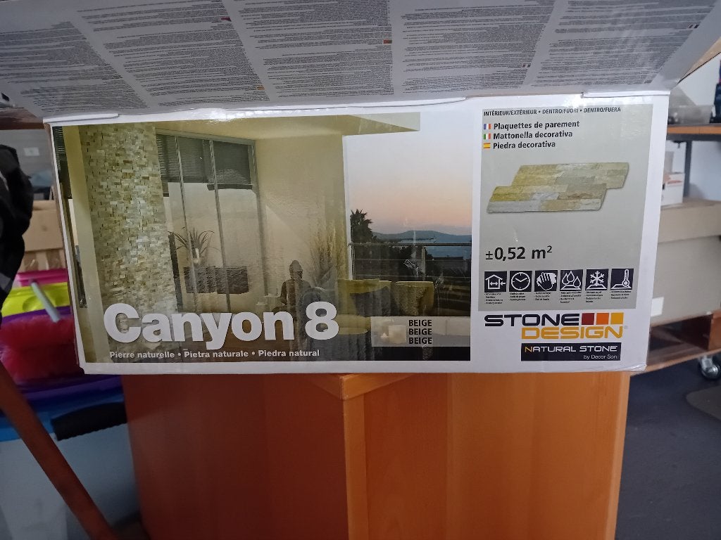 Natuurstenen wanddecoratie, Ophalen, 60 cm of meer, Hardsteen, Zo goed als nieuw