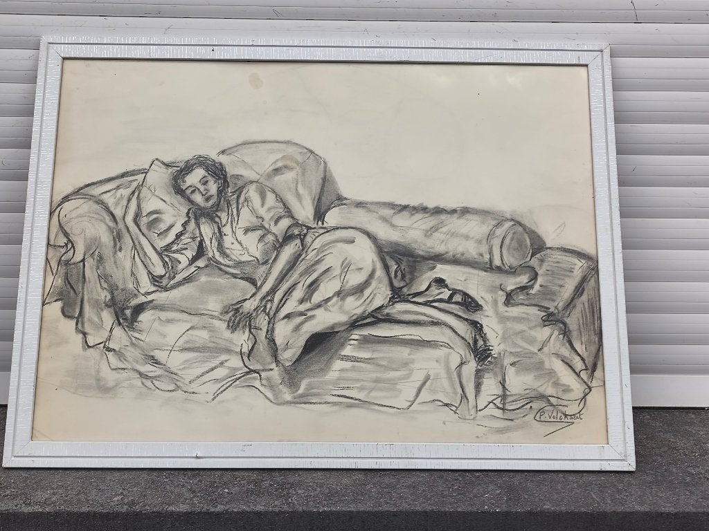 Dessin signe Piet volckaert, Enlèvement ou Envoi, Dessin