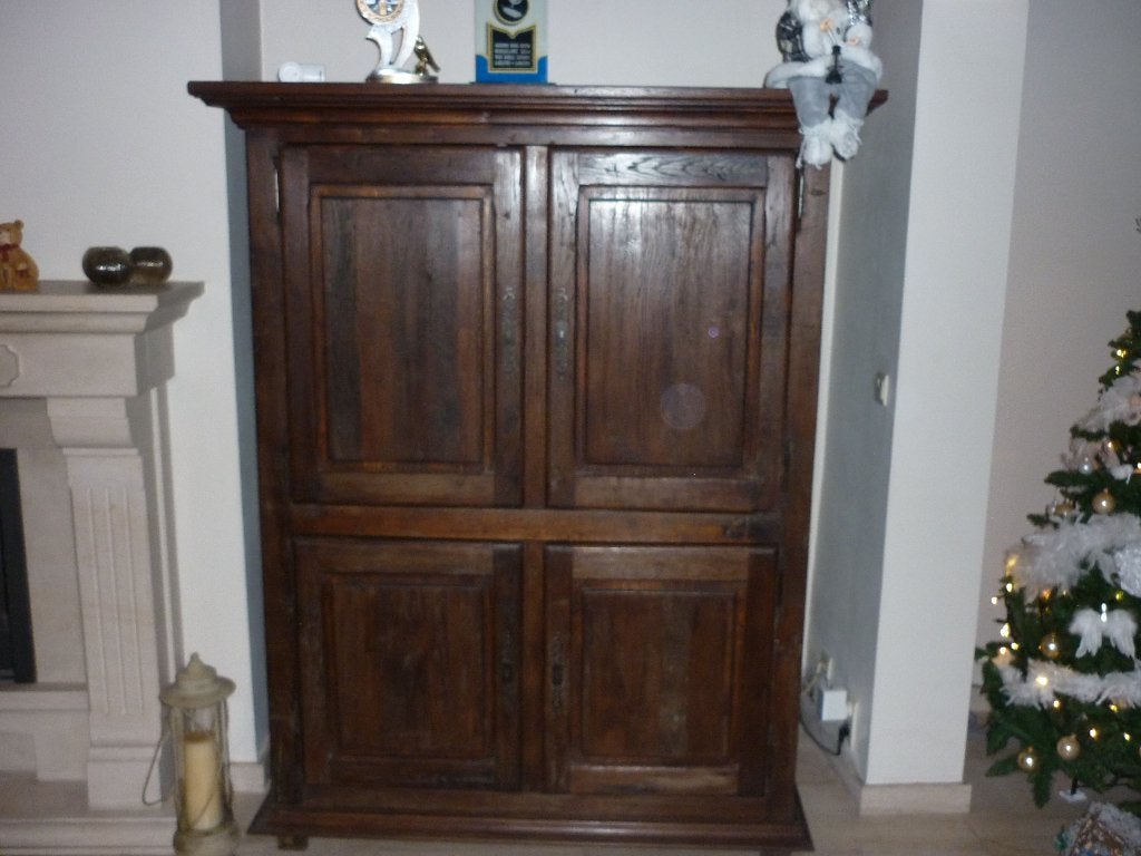 mooie eiken tv kast, Ophalen, Gebruikt, 100 tot 150 cm, Eikenhout