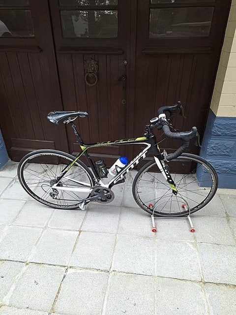 Velo Scott carbone ,cadre 53-54,campa chorus, 3 plateaux,, Vélos & Vélomoteurs, Enlèvement, Carbone