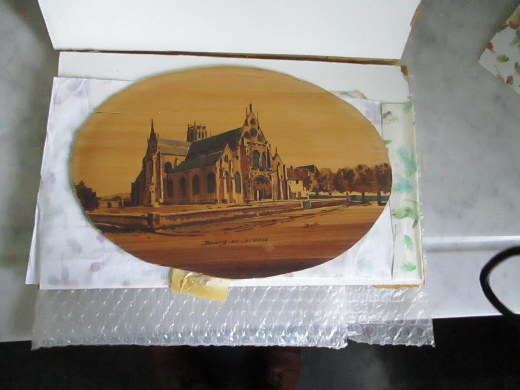 Peinture pyrographique Louis Bollinger dit Boli, Ophalen of Verzenden