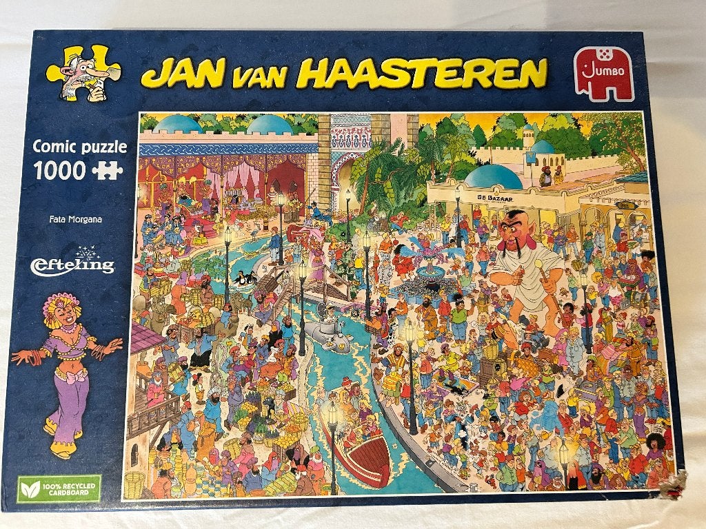 Puzzel - Jan van Haasteren - Fata Morgana/Efteling-1000 Stk, Ophalen, 500 t/m 1500 stukjes, Gebruikt, Legpuzzel