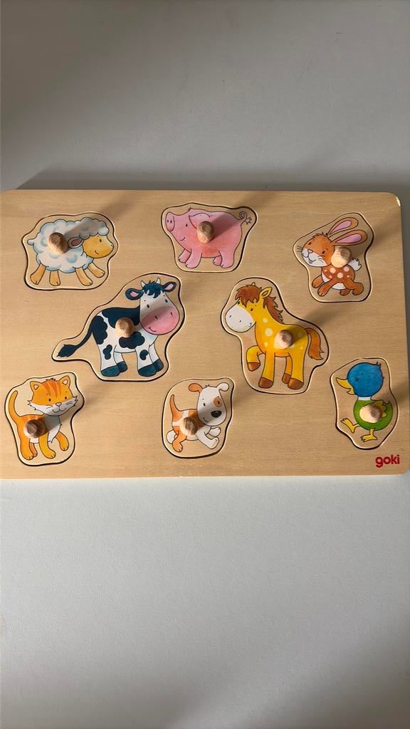 Houten inlegpuzzel, Kinderen en Baby's, Ophalen, Zo goed als nieuw