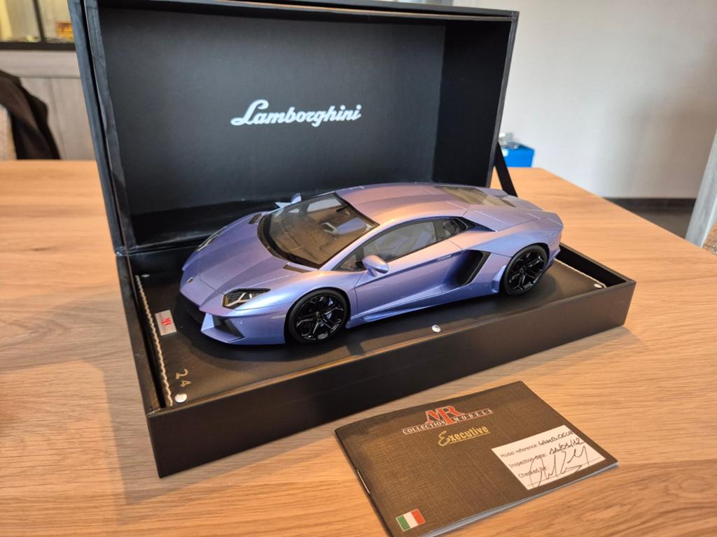 Lamborghini Aventador 1/18 MR Collection 24/30, Hobby en Vrije tijd, Modelauto's | 1:18, Ophalen, Gebruikt, Auto, Overige merken
