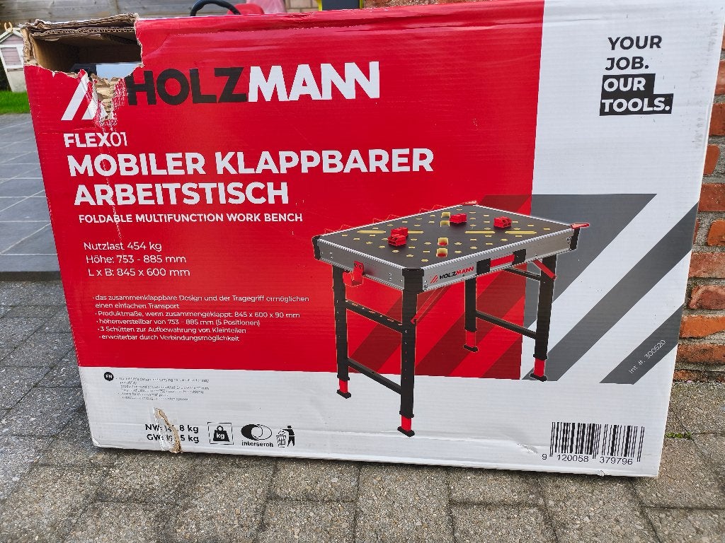 opvouwbare werktafel, werkbank, Doe-het-zelf en Bouw, Ophalen, Nieuw, Minder dan 70 cm, Inklapbaar