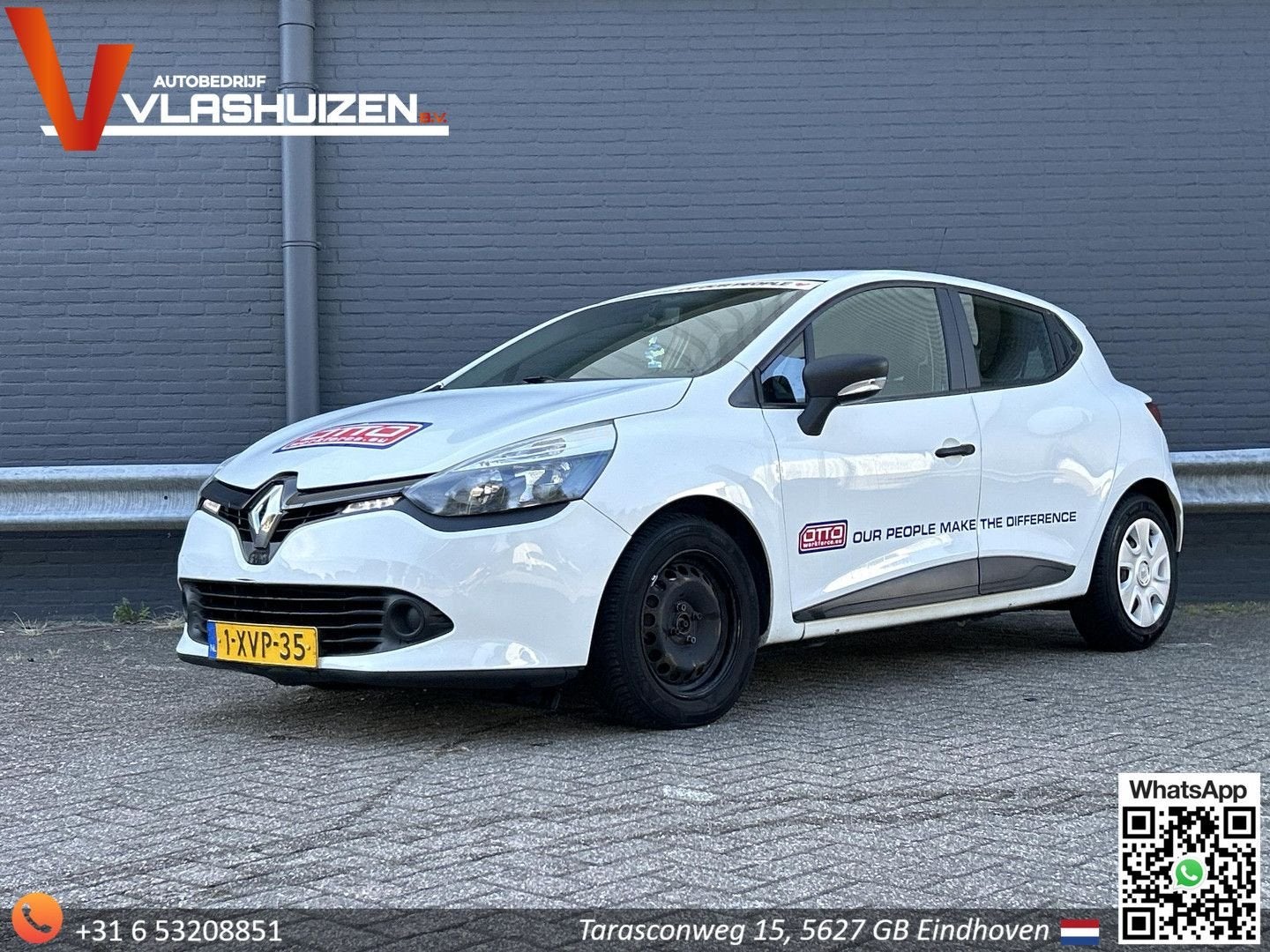 Renault Clio 1.5 dCi ECO Authentique | € 2.850,- NETTO! |, Auto's, Renault, Start-stop-systeem, Wit, Bedrijf, 82 g/km