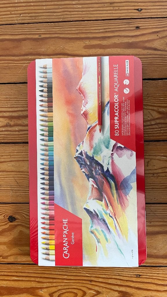 Caran d'Ache - Boite 80 Supracolor Aquarelle Pencils - Neuf, Hobby en Vrije tijd, Ophalen of Verzenden, Nieuw, Potlood of Stift