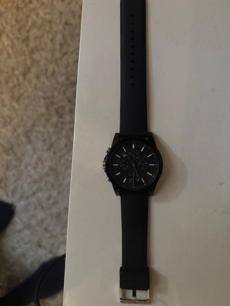 Horloge, Handtassen en Accessoires, Horloges | Heren, Overige merken, Staal, Polshorloge, Kunststof