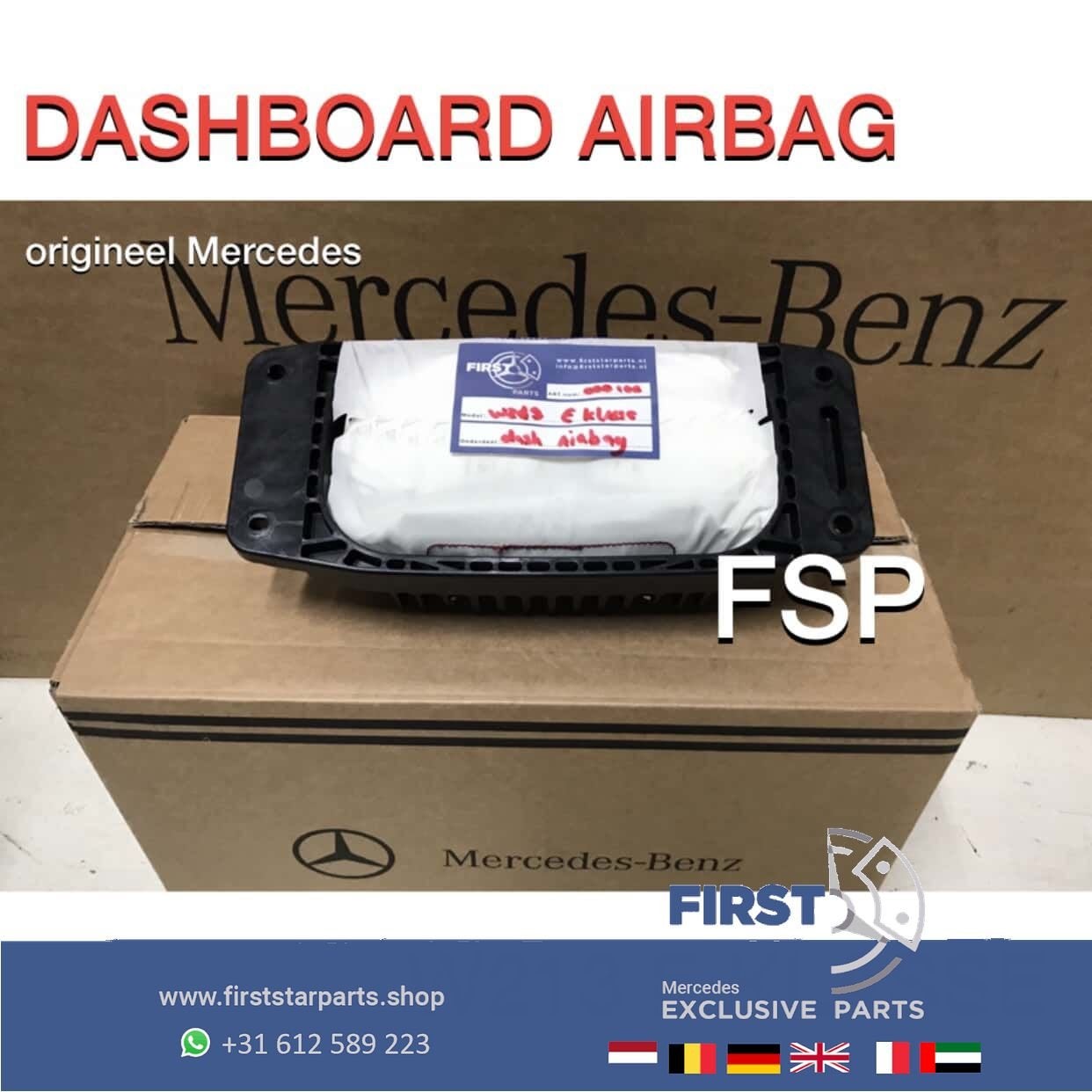 W213 W238 S213 DASHBOARD AIRBAG Mercedes E Klasse PASSAGIER, Auto-onderdelen, Dashboard en Schakelaars, Gebruikt, -, Ophalen of Verzenden