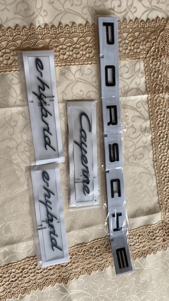 Porsche Cayenne E-hybrid logo full set, Enlèvement ou Envoi