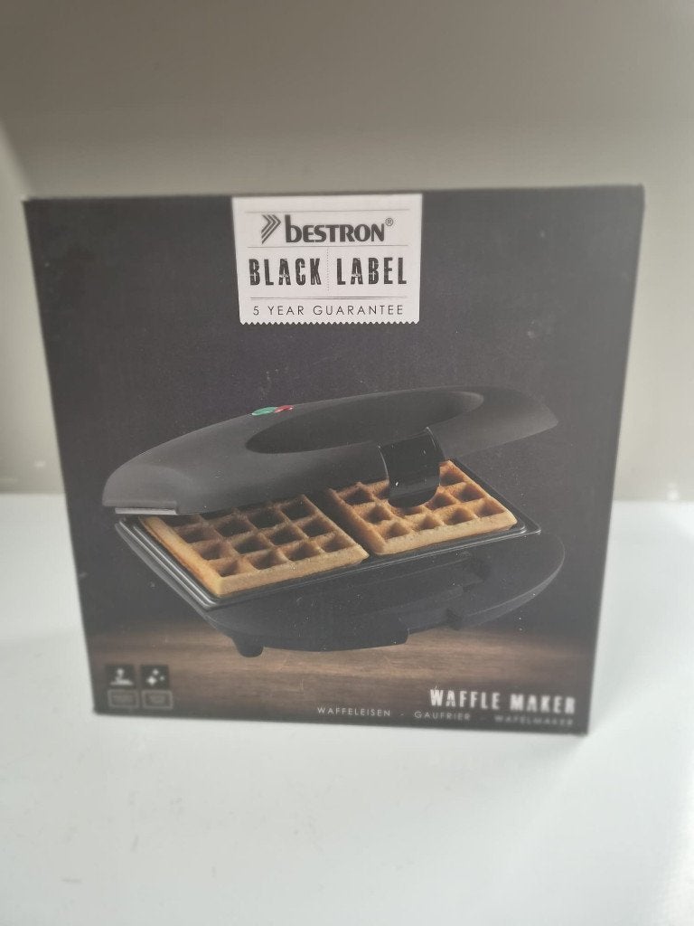 Nieuw Bestron Black Label wafelijzer – ongeopend in doos, Electroménager, Enlèvement, Neuf