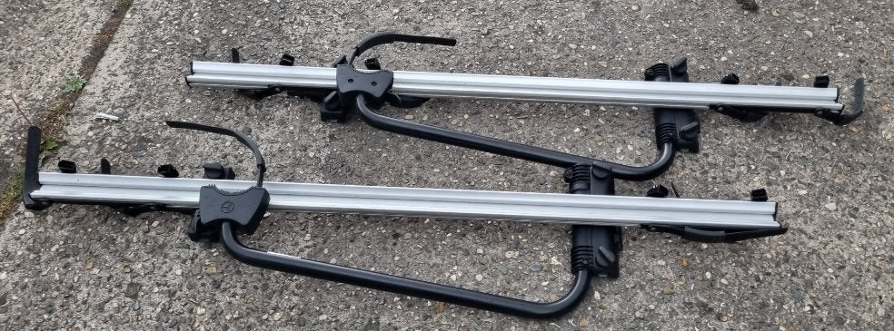 Fietsendragers voor op autodak, Auto diversen, Fietsendragers, Ophalen, 2 fietsen, Zo goed als nieuw, Dakdrager