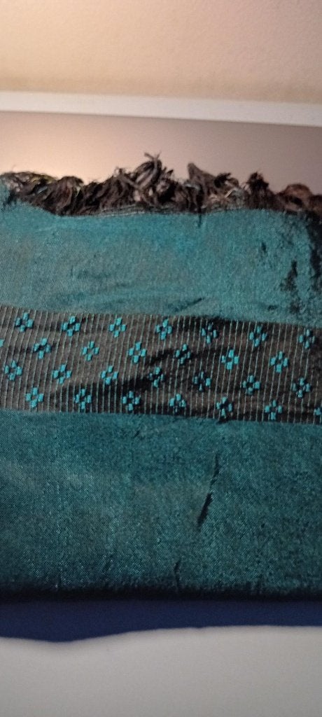 SJAAL UIT INDIA IN FIJN KATOEN KLEUR TURKOOIS, Kleding | Dames, Mutsen, Sjaals en Handschoenen, Ophalen of Verzenden, Nieuw, Sjaal