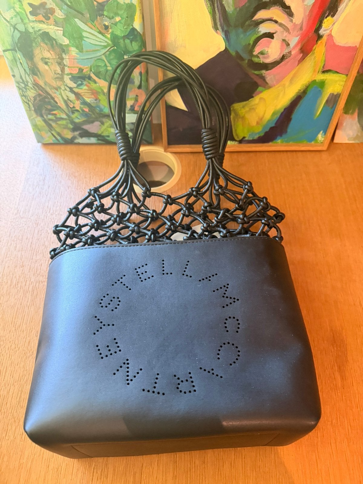 zwarte handtas stella mc cartney, Verzenden, Nieuw, Zwart, Handtas