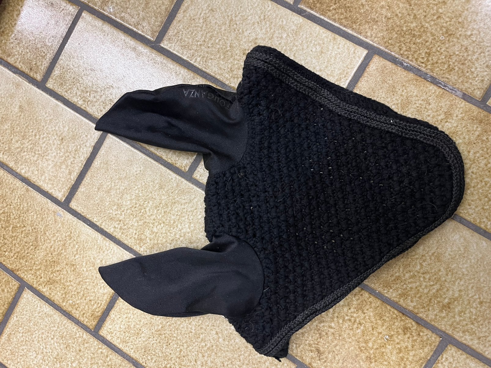 Zwart Fouganza oornetje te koop, Dieren en Toebehoren, Ophalen of Verzenden, Zo goed als nieuw, Zwart