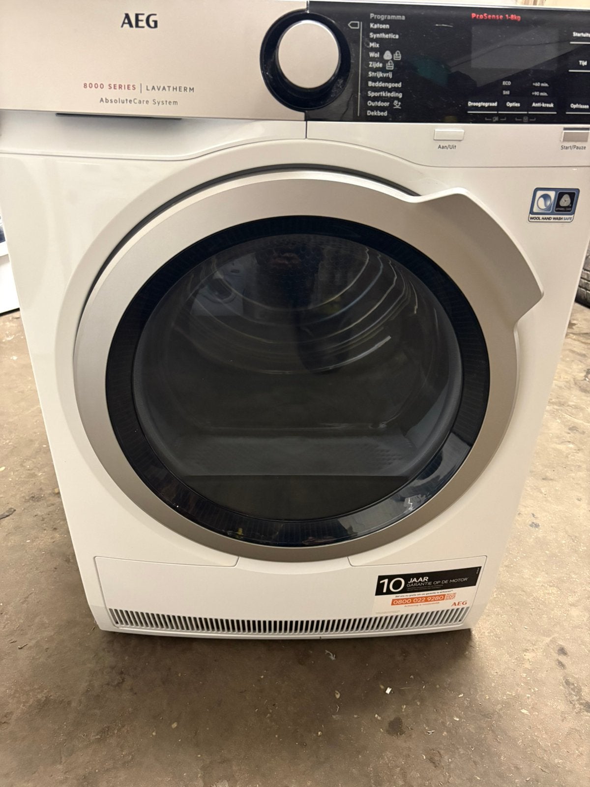 Droogkast aeg 8000 series warmtepomp A++, Elektronische apparatuur, Ophalen of Verzenden, Zo goed als nieuw