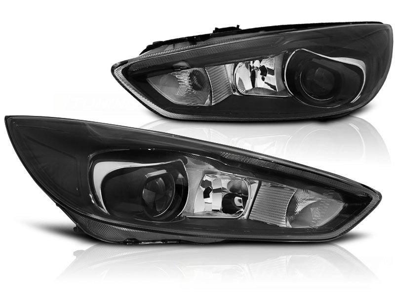 PHARES LED DRL NOIR POUR FORD FOCUS MK3 2014-2018, Enlèvement