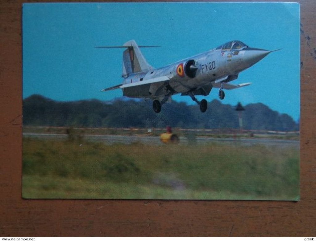 Postkaart Vliegtuig / Lockheed F104G Starfighter, Enlèvement ou Envoi, 1960 à 1980, Affranchie, Véhicule