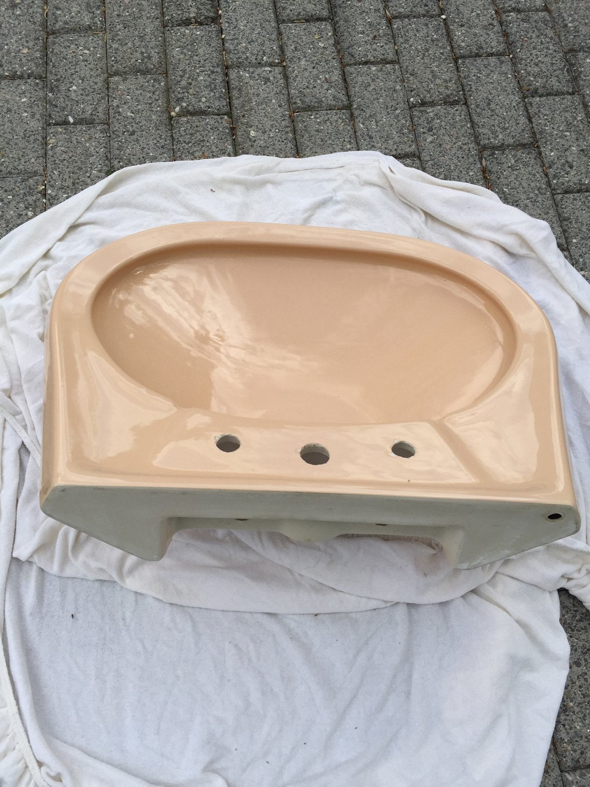 Ancien evier,lavabo vintage Couleur retro, Enlèvement