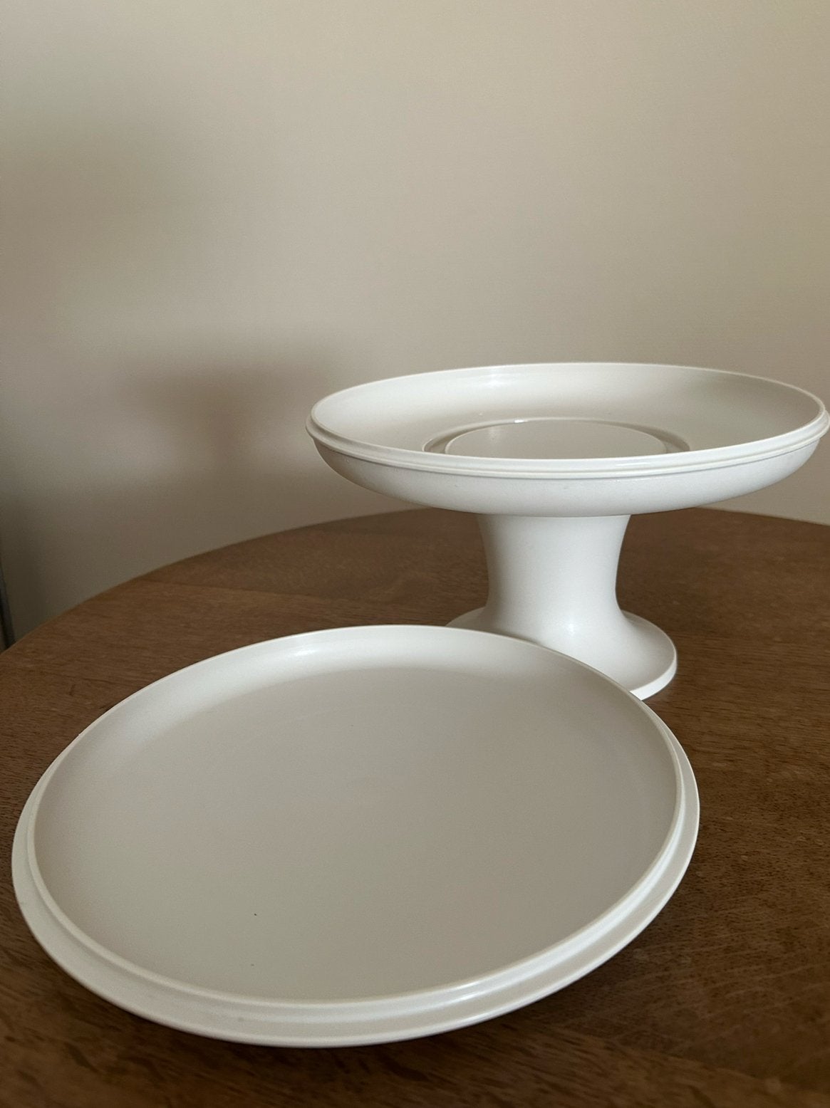 présentoir à gâteaux vintage Tupperware, Maison & Meubles, Réglable, Présentoir à gâteau, Comme neuf, Enlèvement