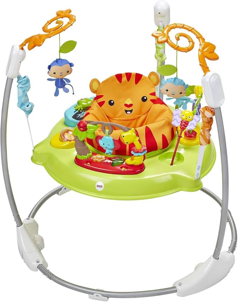 Fisher price jumperoo rainforest (gebruikt), Fisher-Price, Enlèvement, Utilisé, Réglable